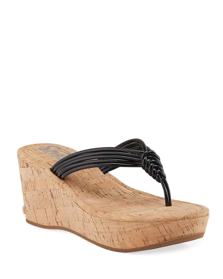 Ruby Wedge Flip-flops