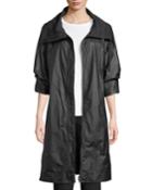 Coated Cotton Zip-front Jacket