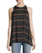 Striped Stretch-silk
