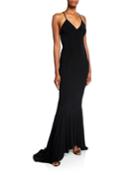 Low-back Mermaid Fishtail Gown