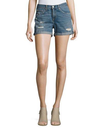 Distressed Boyfriend Denim
