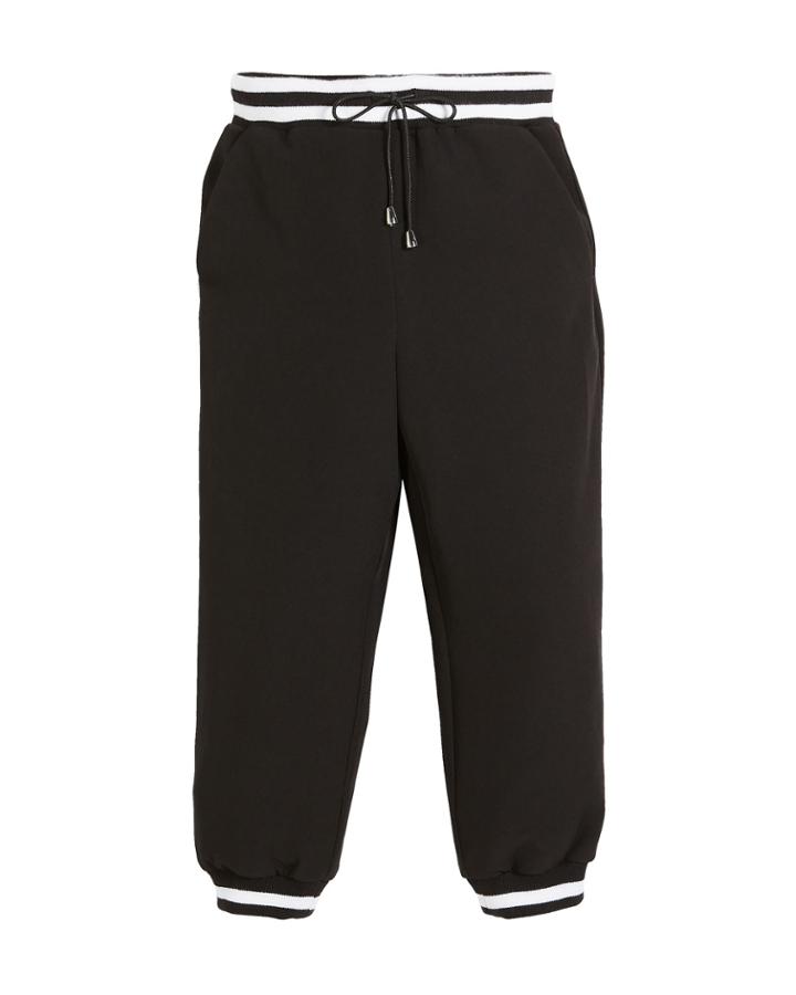 Italian Cady Striped Track Pants,