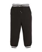 Italian Cady Striped Track Pants,
