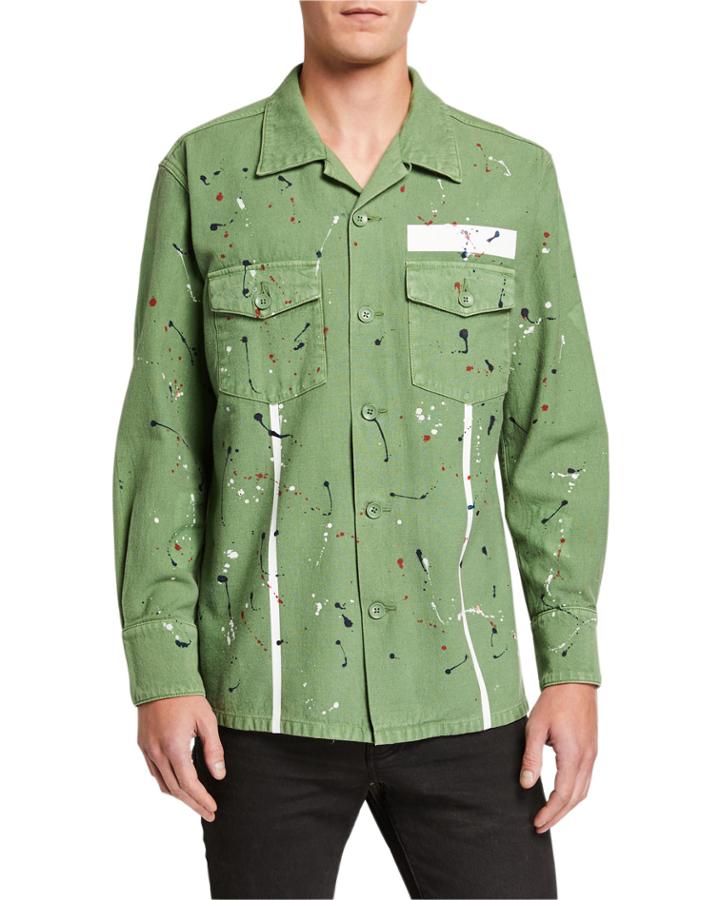 Men's Paint-splatter Fatigue