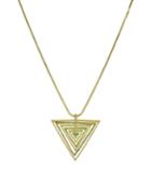 Opalescent Triangle Pendant Necklace
