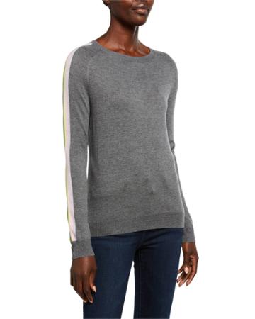 Pastel Rainbow-sleeve Pullover