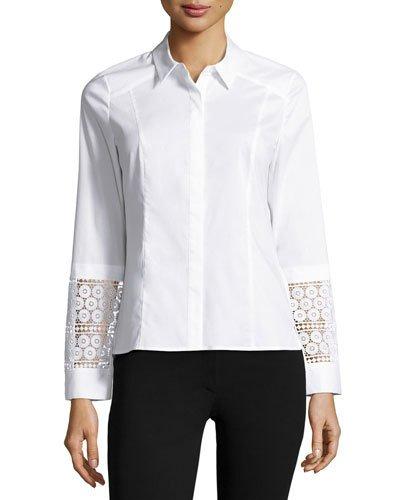 Lace-cuff Poplin