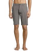 Premium Stretch Multifunction Swim Trunks, Gray