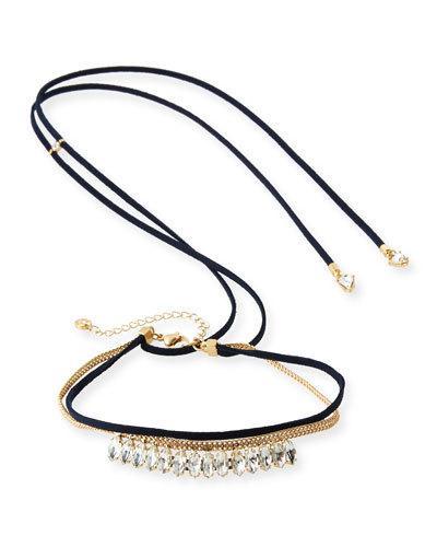 Crystal Choker W/ Adjustable