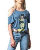 Disney Mickey Mouse Cold-shoulder Graphic Tee