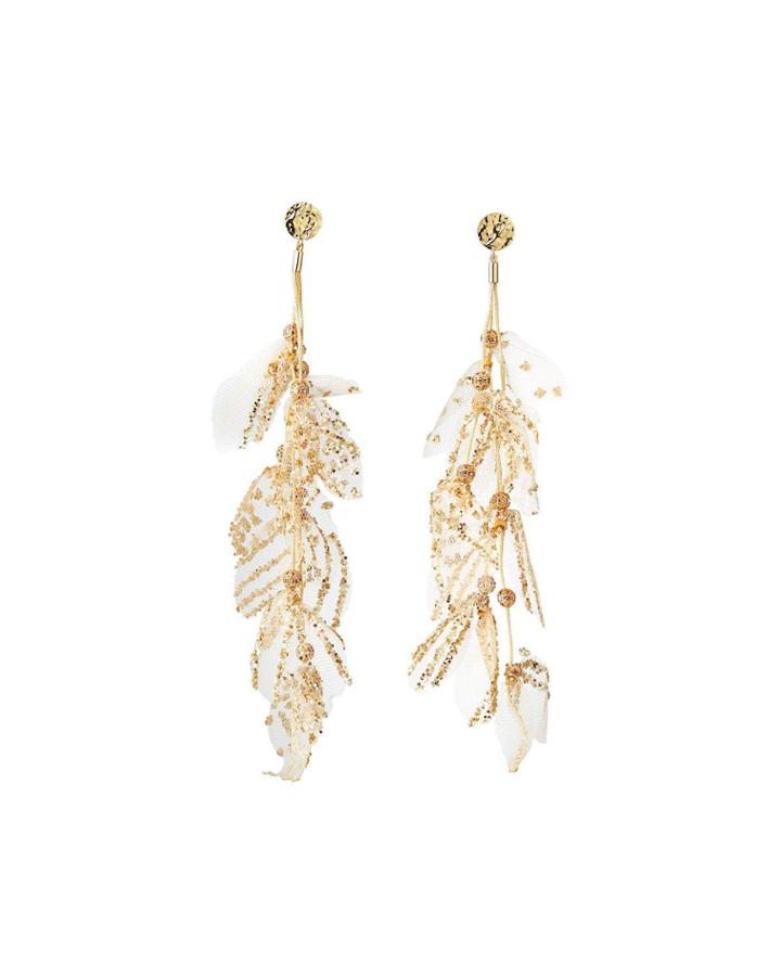 Chiffon Shoulder-duster Earrings