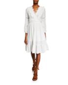 Lace Inset Ruffle Dress W/ Ladder