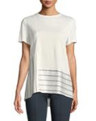 Heavy Sleek Mixed-media Top