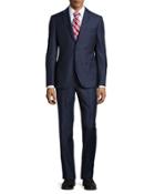 Tailored-fit Solid Two-piece Suit,