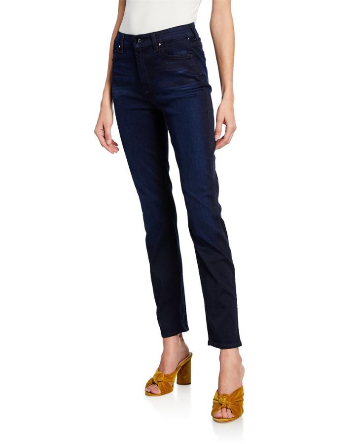 Skinny Denim Jeans, Blue/black