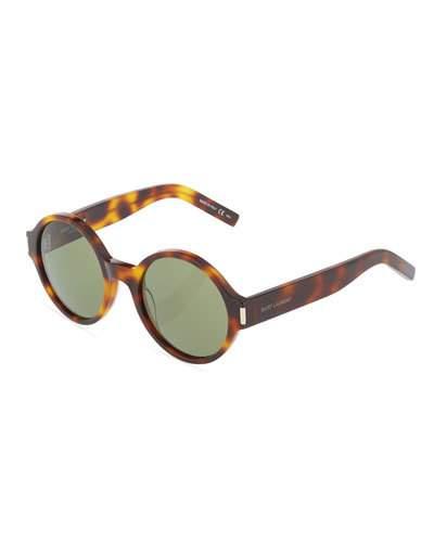 Opaque Round Plastic Sunglasses,