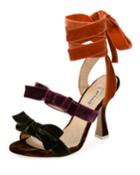 Diletta Colorblock Velvet Bow