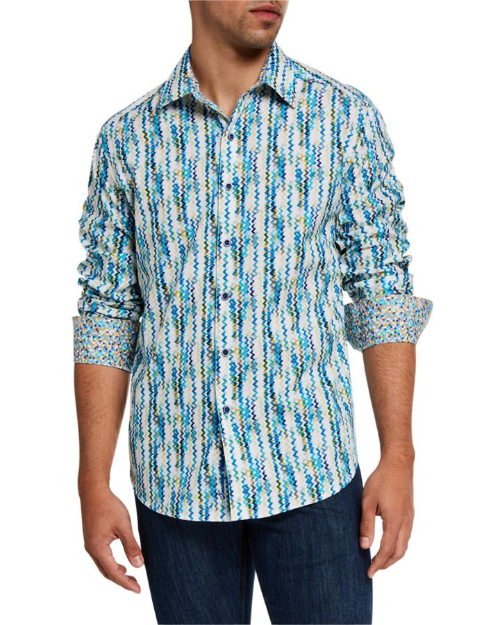 Men's Roan Zig Zag Print