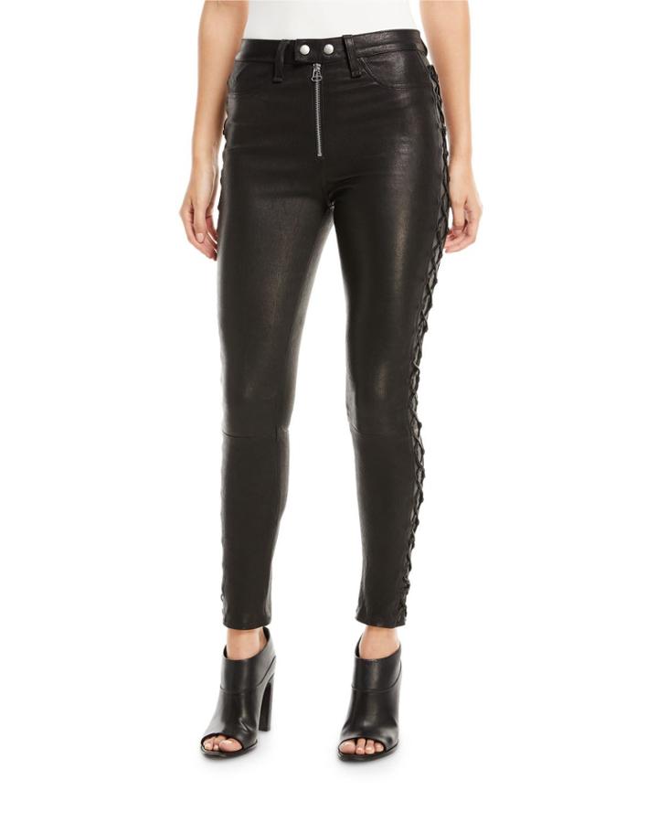 Kiku Leather Side-lace-up