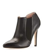 Wendy Leather Pointed Bootie, Black