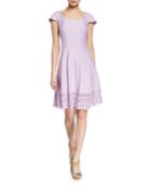 Pleated Cutout Dress