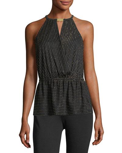 Crossover Halter Metallic