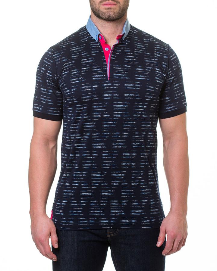 Men's Viewpoint Navy Printed