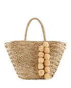 Large Woven Seagrass Beach Tote Bag