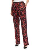 Printed Silk Pull-on Pants