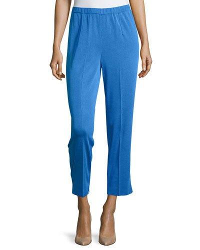 Straight-leg Ankle Pants,