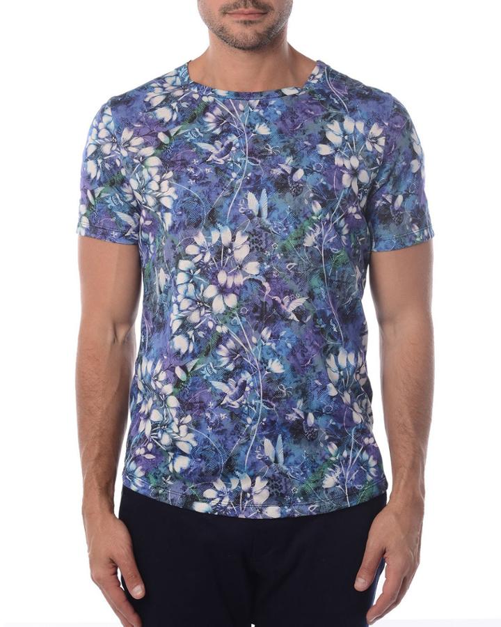 Men's Floral Printed T-shirt