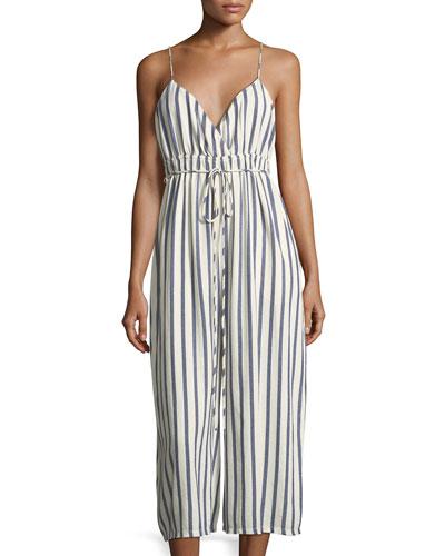 Sailor Stripe Cropped Wide-leg Jumper