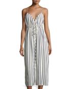 Sailor Stripe Cropped Wide-leg Jumper