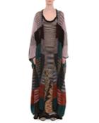 Open-front Patchwork Mohair-alpaca Cardigan