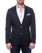 Men's Socrates Evo Newton Black Jacquard Blazer