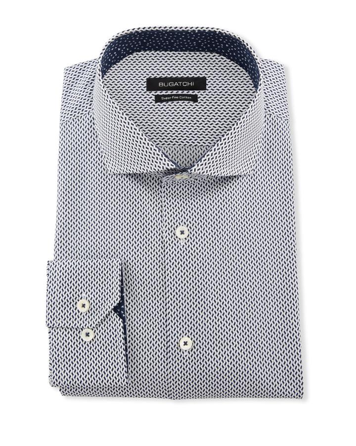 Men's Shaped-fit Zigzag Dress