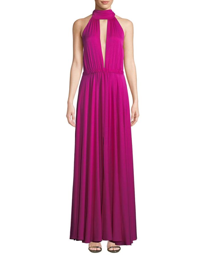 Emma Tie-neck Sleeveless Gown