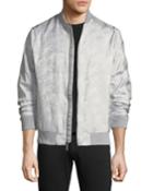 Camo Jacquard Bomber Jacket