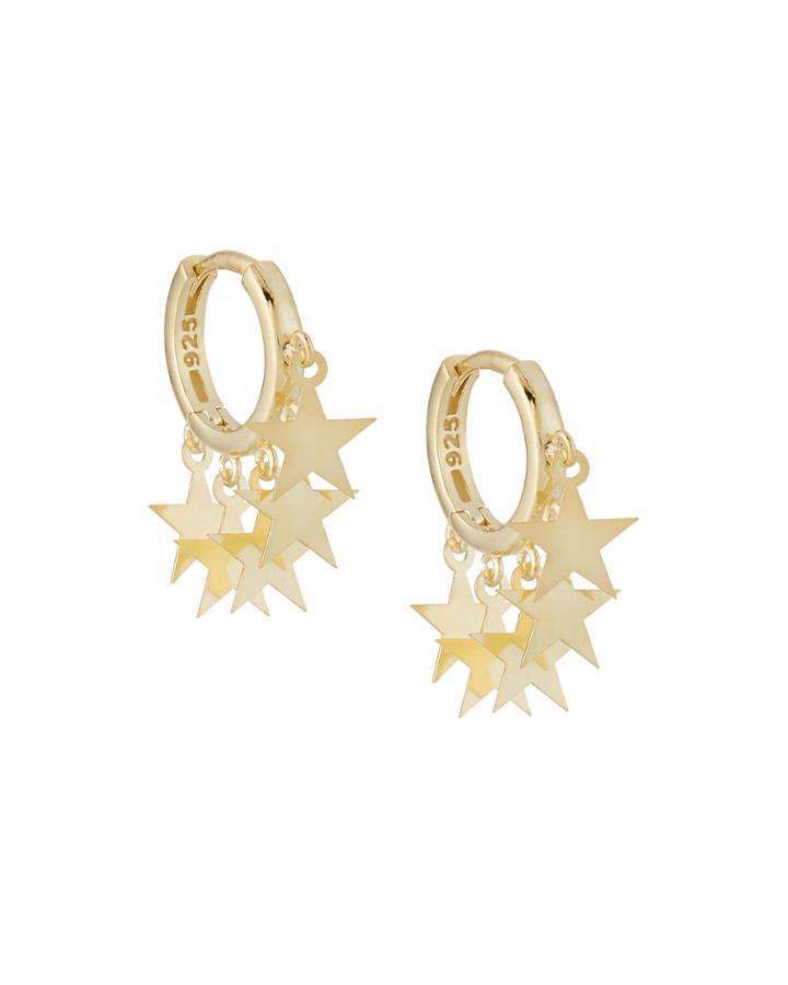 Huggie Hoop Earrings W/