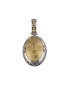 Two-tone Oval Pendant