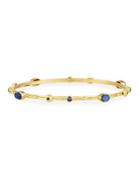 Sueno 18k Sapphire Triplet Bangle W/ Diamonds