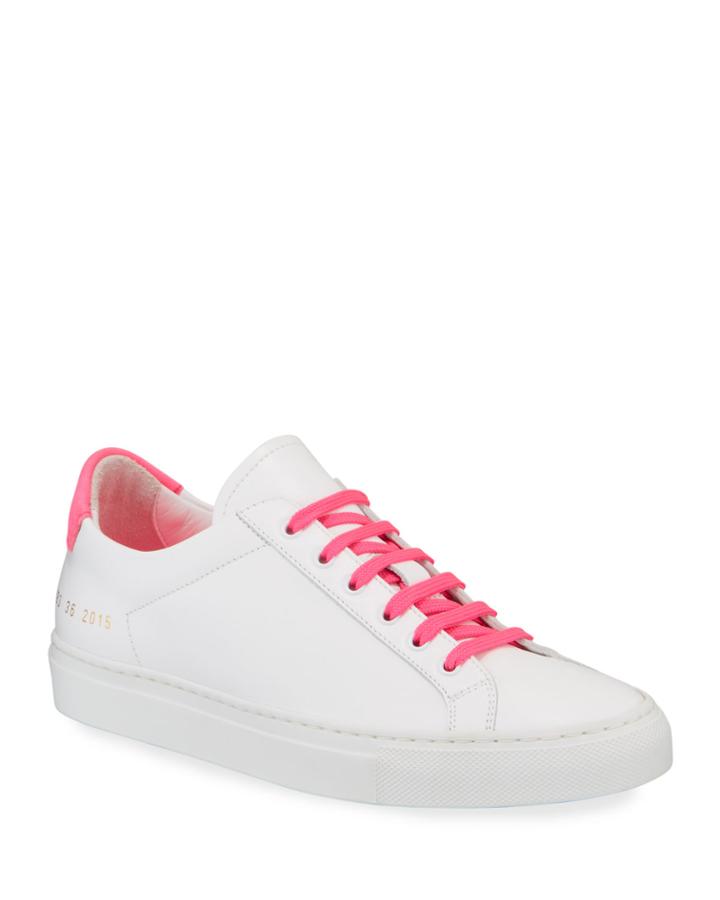 Neon Leather Low-top