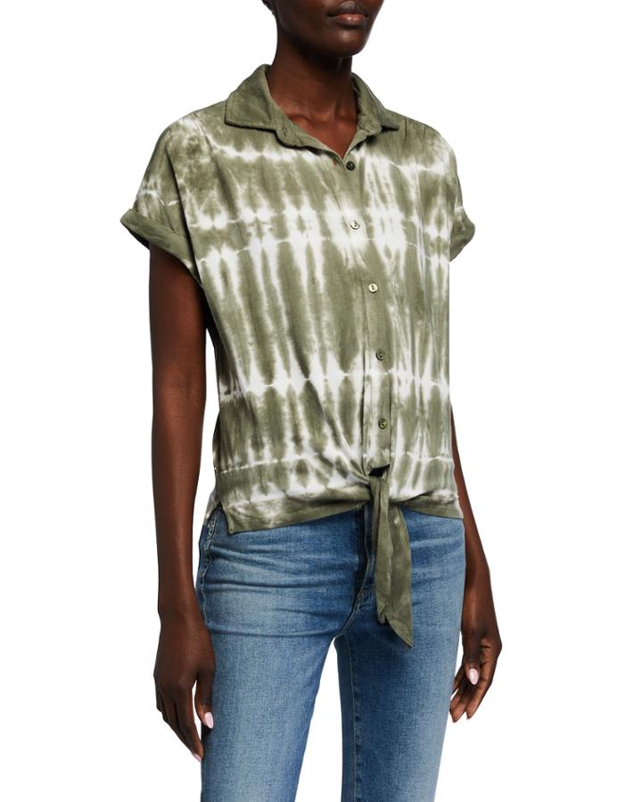 Tie-dye Tie-front