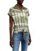 Tie-dye Tie-front