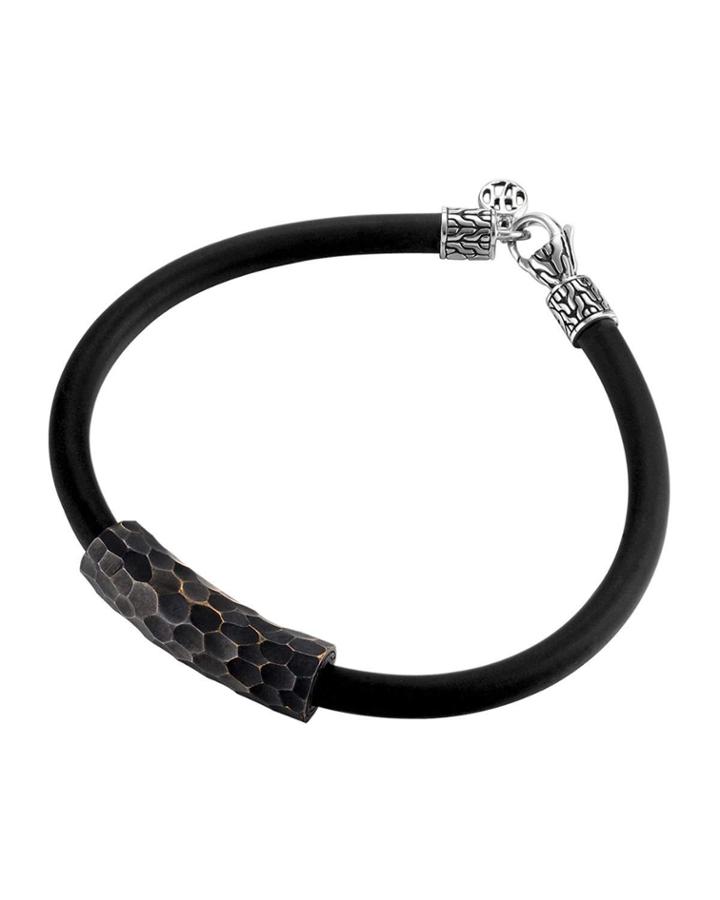 Men's Palu Rubber Bracelet W/ Bronze,