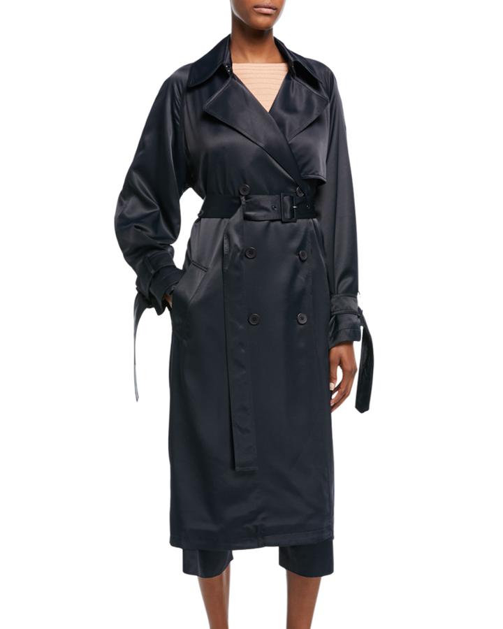 Drapey Belted Trench Coat