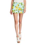 Corbin 2 Lemon-print Stretch-cotton