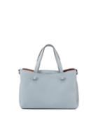 Compact Pebbled Leather Tote Bag