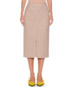 A-line Long Checkered