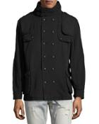 Mr. Tommy Double-breasted Jacket, Black